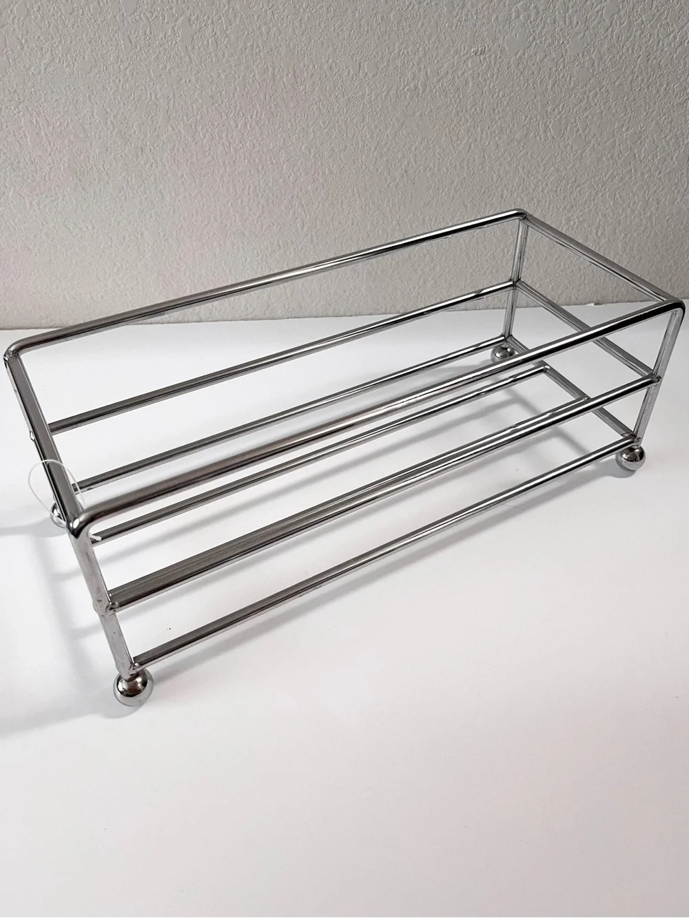 Chrome Metal storage bin